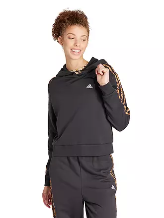 ADIDAS | Damen Hoodie Essentials 3-Streifen Animal Print Relaxed | 